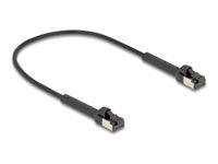 Delock RJ45 Slim Netzwerkkabel Cat.8.1 U/FTP winkelbar bis 40 Gbps schwarz 0 - Cavo - Rete