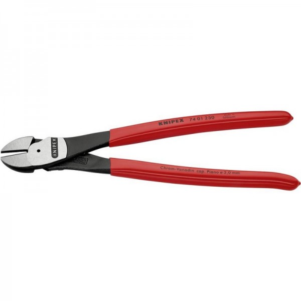 KNIPEX 74 01 250 - Pinze diagonali - Acciaio al cromo vanadio - Plastica - Rosso - 250 mm - 391 g