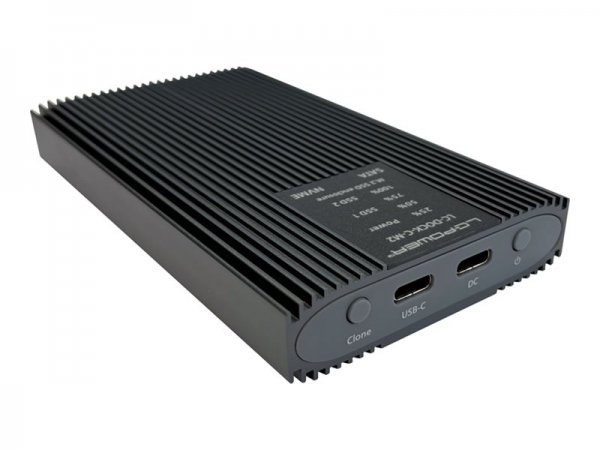 LC-Power LC-DOCK-C-M2 - Box esterno SSD - M.2 - M.2 - 10 Gbit/s - Collegamento del dispositivo USB -