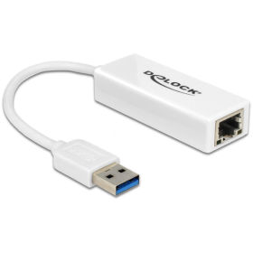 Delock 65905 - USB tipo A - IEEE 802.1Q - IEEE 802.3az - IEEE 802.3x - Bianco - 1 Gbit/s - Attività