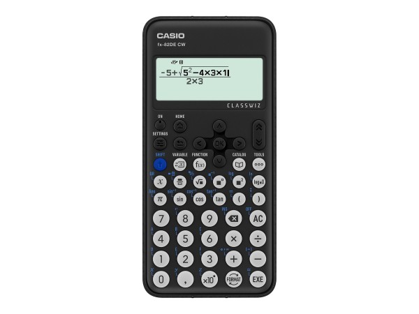 Casio FX-82DE CW - Tasca - Calcolatrice scientifica - 12 cifre - Batteria - Nero