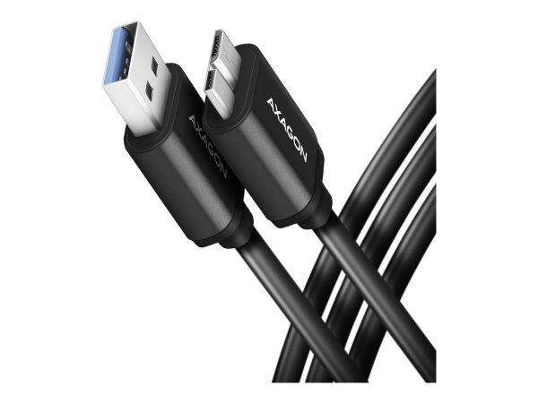 AXAGON BUMM3-AM10AB - 1 m - Micro-USB B - USB A - USB 3.2 Gen 1 (3.1 Gen 1) - 5 Gbit/s - Nero