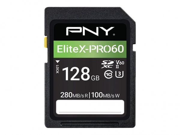PNY SD EliteX-PRO 60 UHS-II Flash Memory Card - Secure Digital (SD)