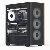 AEROCOOL ADVANCED TECHNOLOGIES Geh Midi D501A-G-BK-v2 B/Wood/ATX - Midi/minitower - ATX