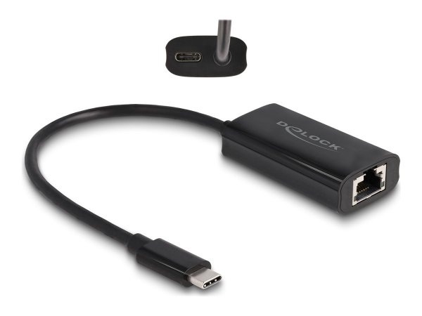 Delock USB Type-C Adapter zu LAN mit Power Delivery - Nic - 1000 Mbps