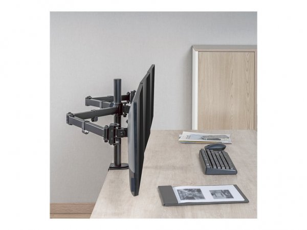 LogiLink BP0173 - Morsa - 7 kg - 43,2 cm (17") - 68,6 cm (27") - 100 x 100 mm - Nero