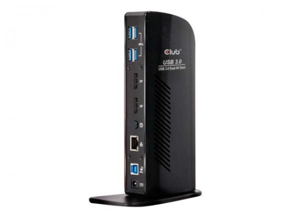 Club 3D USB3.2 Gen1 Type A or C Dual Display 4K60Hz Docking Station DisplayLink® Certified - Docking