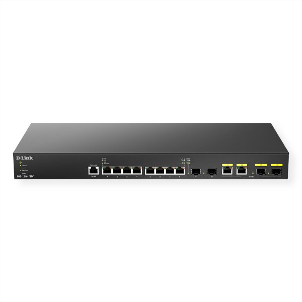 D-Link DXS-1210-12TC/E - Gestito - L2 - 10G Ethernet (100/1000/10000) - Montaggio rack - 1U