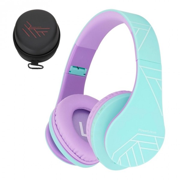 Powerlocus P2 Kids Kinder- Kopfhörer türkis/purple - Cuffie