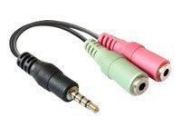 Delock 3.5mm/2 x 3.5mm - 3.5mm - Maschio - 2 x 3.5mm - Femmina - 0,12 m - Multicolore