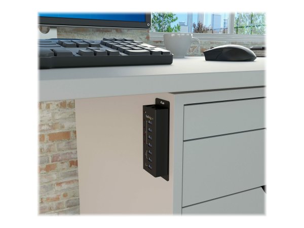 StarTech.com Hub USB 3.0 alimentato a 4 porte con 3 porte di ricarica USB dedicate (2 x 1A e 1 x 2A)