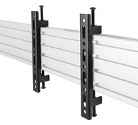 B-TECH BT8390-VESA200F - Braccio di supporto per schermo piatto - Nero - 70 kg - Rotaia - 119,4 cm (