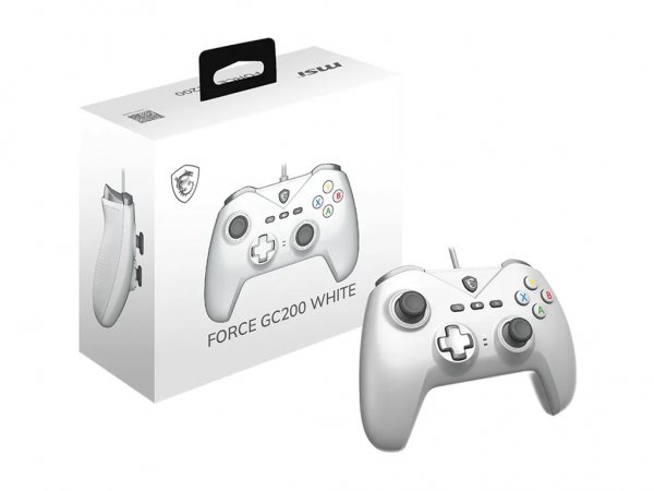 MSI Force Gc200 White Gamecontroller Usb - Gamepad - 8 tasti