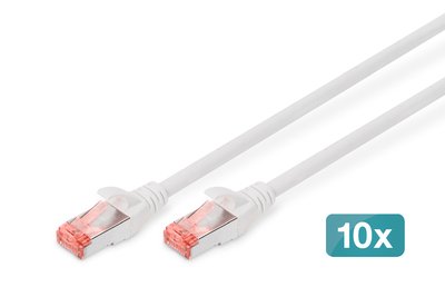 DIGITUS CAT 6 S/FTP Patchkabel 10 Stück - Cavo - Rete
