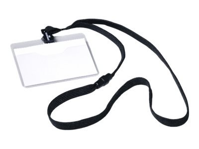 Durable 813901 - Badge - Landscape - Tessile - Nero - Trasparente - 9 cm - 6 cm