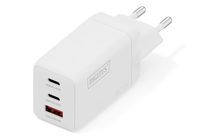 DIGITUS USB GaN Charger 67W 2x USB-C 1x USB-A