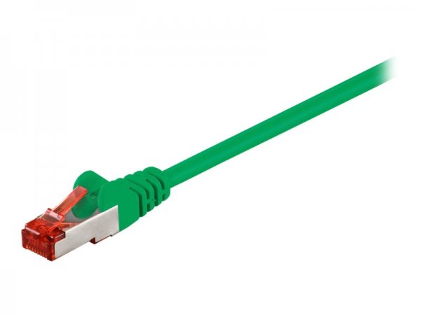Goobay Cat 6 Patchkabel S/FTP PiMF Grün - Cavo - Rete