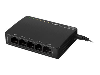 Lanberg DSP3-1005-60W - Non gestito - Gigabit Ethernet (10/100/1000) - Full duplex - Supporto Power
