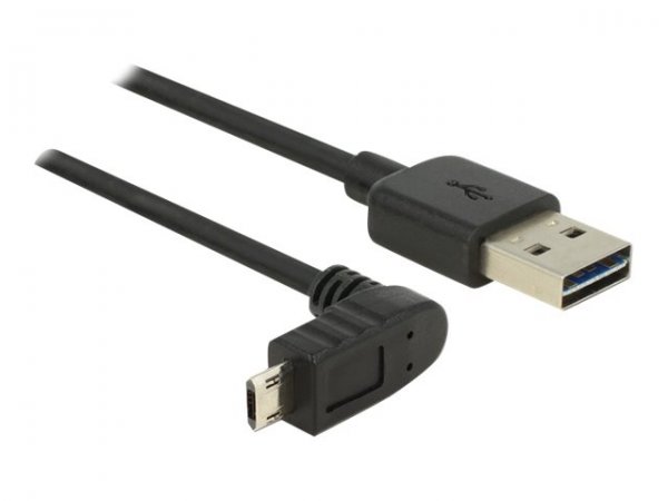 Delock 83857 - 3 m - USB A - Micro-USB B - USB 2.0 - Maschio/Maschio - Nero