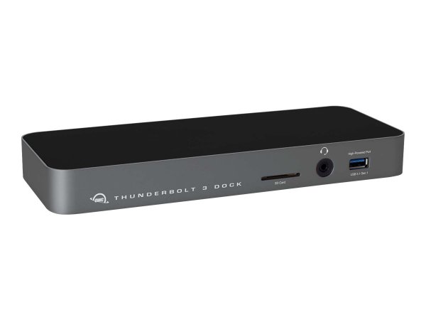 OWC OWCTB3DK14PSG - Cablato - Thunderbolt 3 - 85 W - 3,5 mm - Grigio - MicroSD (TransFlash) - MicroS