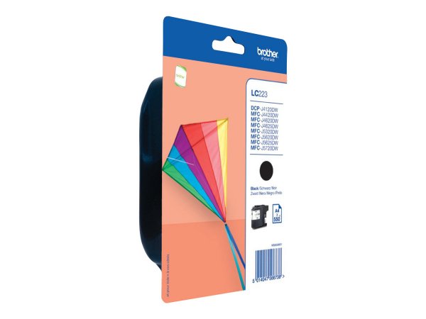 Brother LC223BKBP Ink Jet BK Blister - Originale - Cartuccia di inchiostro