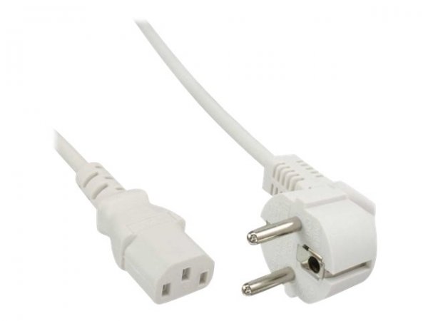 InLine Cavo alimentazione - Spina Tedesca CEE-7/7 90° a Presa IEC-320-C13 - 1m