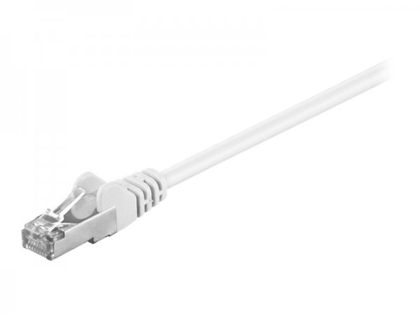 Goobay CAT 5e Patchkabel SF/UTP Weiss - Cavo - Rete
