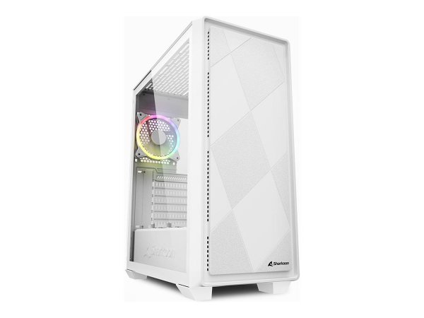 Sharkoon VS8 RGB - Midi Tower - PC - Bianco - ATX - micro ATX - Mini-ITX - Vetro temperato - 15,8 cm
