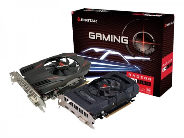 Biostar VA5515RF41 - Radeon RX 550 - 4 GB - GDDR5 - 128 bit - 4096 x 2160 Pixel - PCI Express 3.0