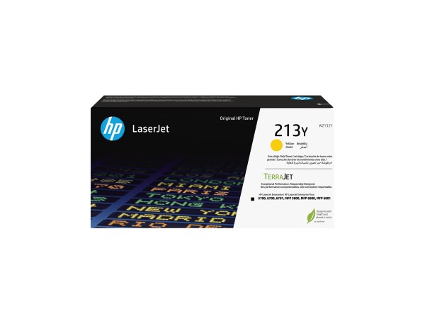 HP Cartuccia toner originale giallo ad altissima capacità LaserJet 213Y - 12000 pagine - Giallo - 1