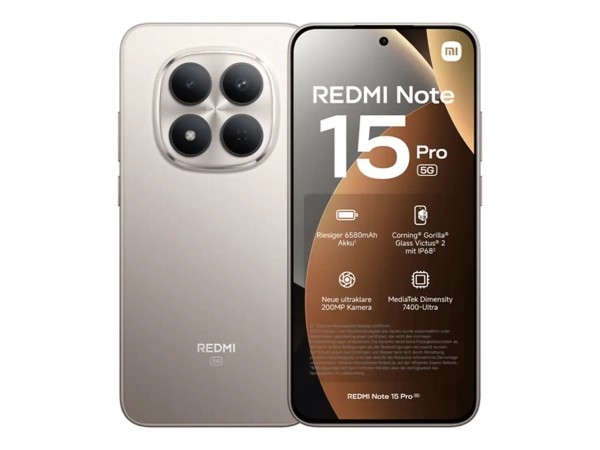 Xiaomi Redmi Note 15 Pro Titanium Telekom - Smartphone - 256 GB