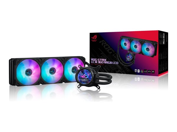 ASUS ROG STRIX LC III 360 ARGB LCD - Prozessor-Flüssigkeitskühlsystem - (für: AM... -• Komplettwasse