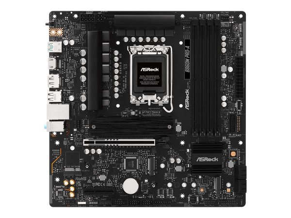 ASRock B860M Pro-A/B860//SATA3/M.2/USB3.2/PCIe5.0/s.1851/M-Atx - Scheda madre - Intel Sockel 1851 (C