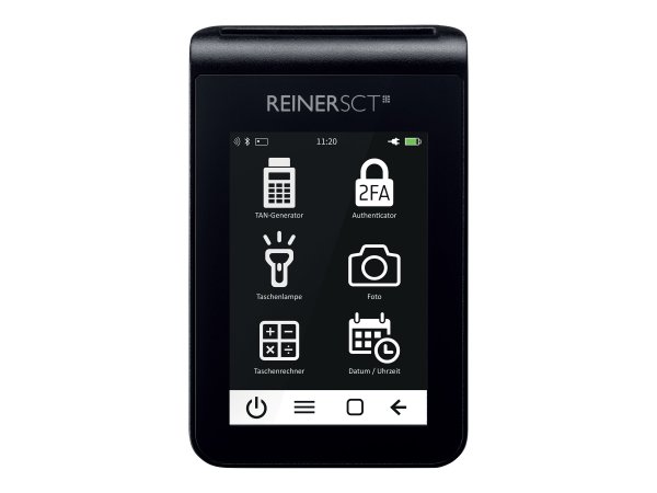 ReinerSCT Reiner SCT tanJack deluxe - Nero - TFT - 8,89 cm (3.5") - 320 x 480 Pixel - CMOS - 70,5 mm