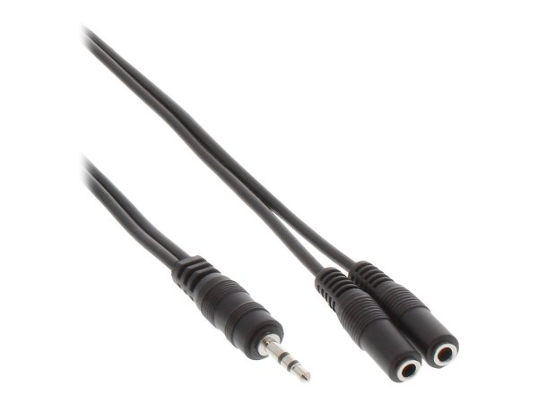 InLine Cavo Audio Y Jack 3,5mm maschio a 2x Jack 3,5mm femmina - 1m - stereo