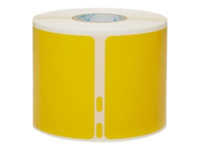 Dymo LW grandi etichette di spedizione / badge nominativi | Stampa nera su etichetta gialla | 54 mm