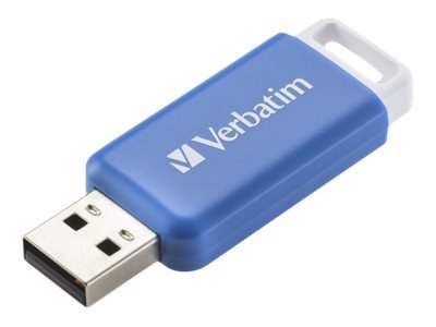 Verbatim V DataBar - 64 GB - USB tipo A - 2.0 - Lamina di scorrimento - 9,1 g - Blu