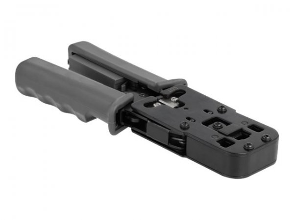 Delock Crimpatrice con stripper e tester di rete per connettore maschio 8P (RJ45) - 6P (RJ12/11) - 6