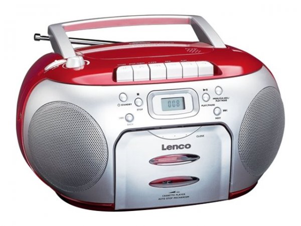 Lenco SCD-420 - Nero - Rosso - Lettore CD portatile