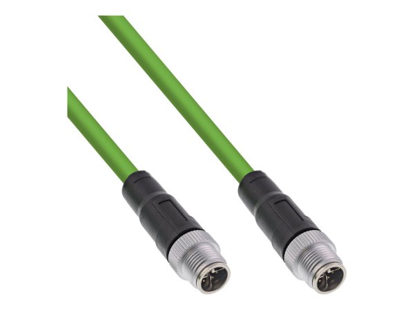 InLine Cavo di rete industriale - M12 8-pin X-coded m./m. Cat.6A PUR 20m