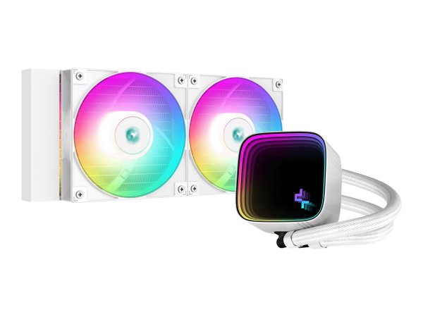 Deepcool LS520 SE WH - Raffreddatore di liquidi tutto in uno - 12 cm - 85,85 pdc/min - Bianco