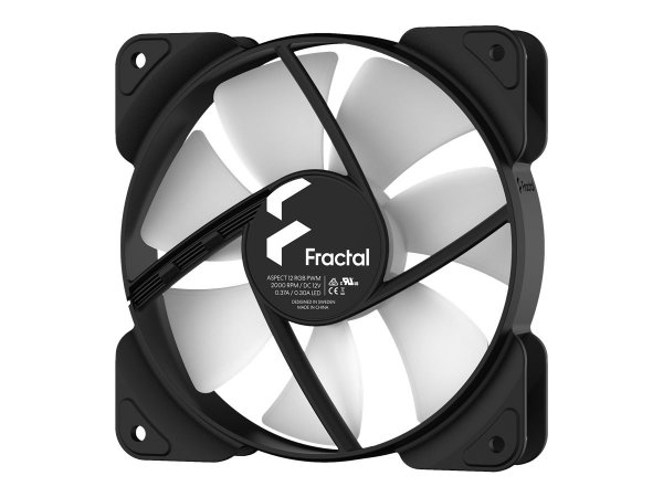Fractal Design Aspect 12 RGB PWM - Ventilatore - 12 cm - 500 Giri/min - 2000 Giri/min - 95,1 m³/h -