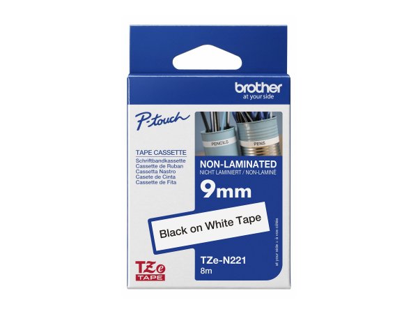 Brother TZe-N221 - TZ - Nero - 8 m - 1 pz - Scatola - 9 mm