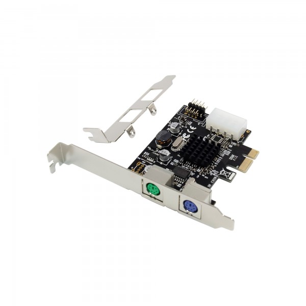 InLine Scheda di interfaccia 2x PS/2 - PCIe - connettore USB - MCS9990