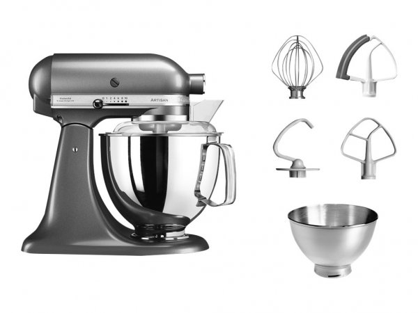 KitchenAid Artisan - Sbattitore con base - Argento - Sbattitura - Impasto - Miscelatura - 1,45 m - 4