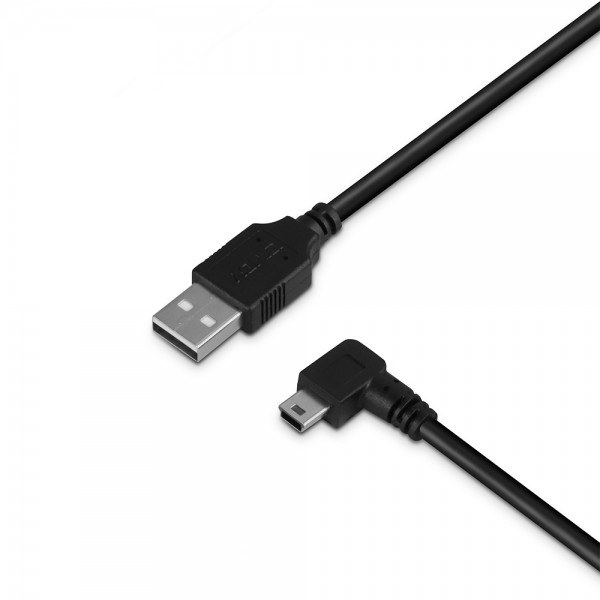 Lindy 31970 - 0,5 m - USB A - Mini-USB B - USB 2.0 - Maschio/Maschio - Nero