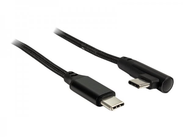 Inter-Tech h Kabel Type C auf 90° schwarz - Cavo - Digitale/dati