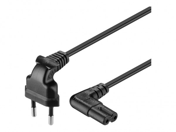 Goobay CEE 7/16 / IEC 60320 C7 - 3 m - 3 m - CEE7/16 - Accoppiatore C7 - 250 V - 2.5 A