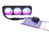 Alphacool 14488 - Blocco di acqua - Acrilico - Ottone - Nylon - Nero - Trasparente - 4 piedini - 1/4