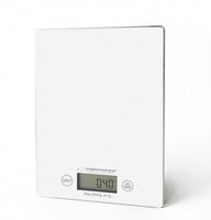 ESPERANZA EKS002W - Bilancia da cucina elettronica - 5 kg - 1 g - Bianco - Superficie piana - Rettan